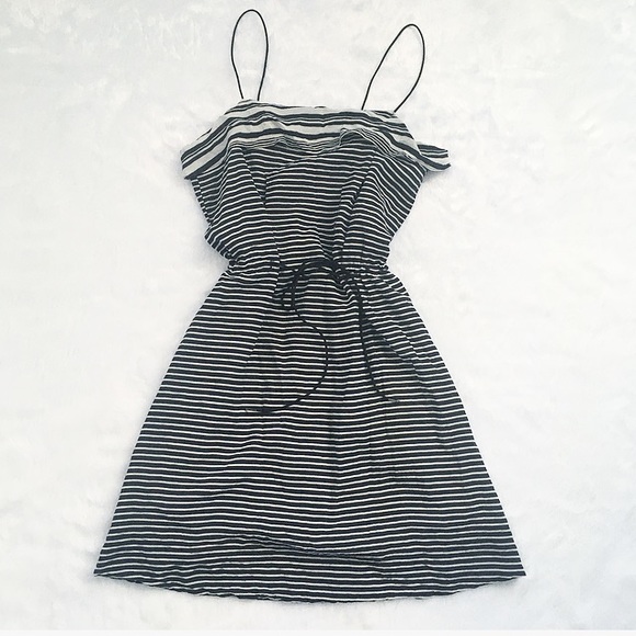 Madewell Striped Tie-waist Silk Dress - Picture 3 of 8